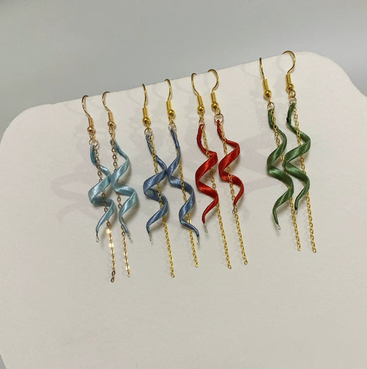 Simple Handmade Earrings - Silk Earrings(Chanhua)