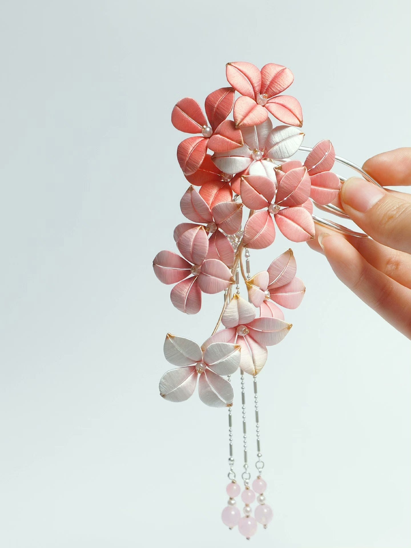 Flower Bespoke Haircomb - Silk Haircomb(Chanhua)