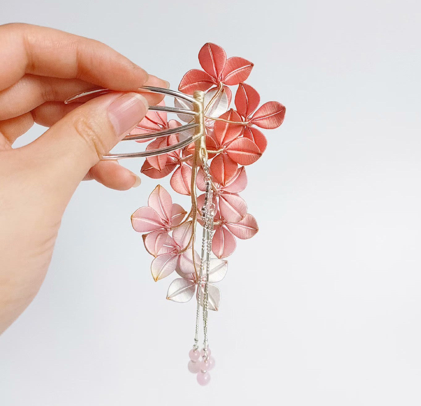 Flower Bespoke Haircomb - Silk Haircomb(Chanhua)
