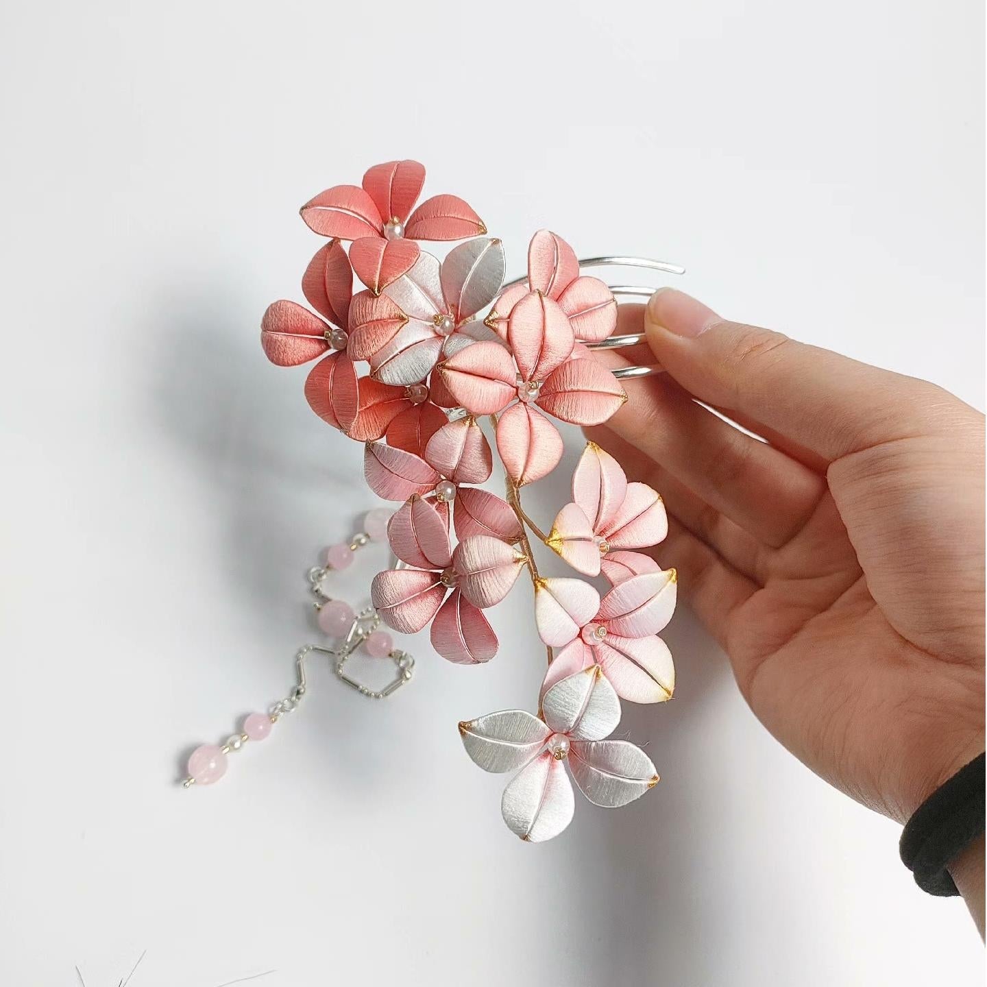 Flower Bespoke Haircomb - Silk Haircomb(Chanhua)