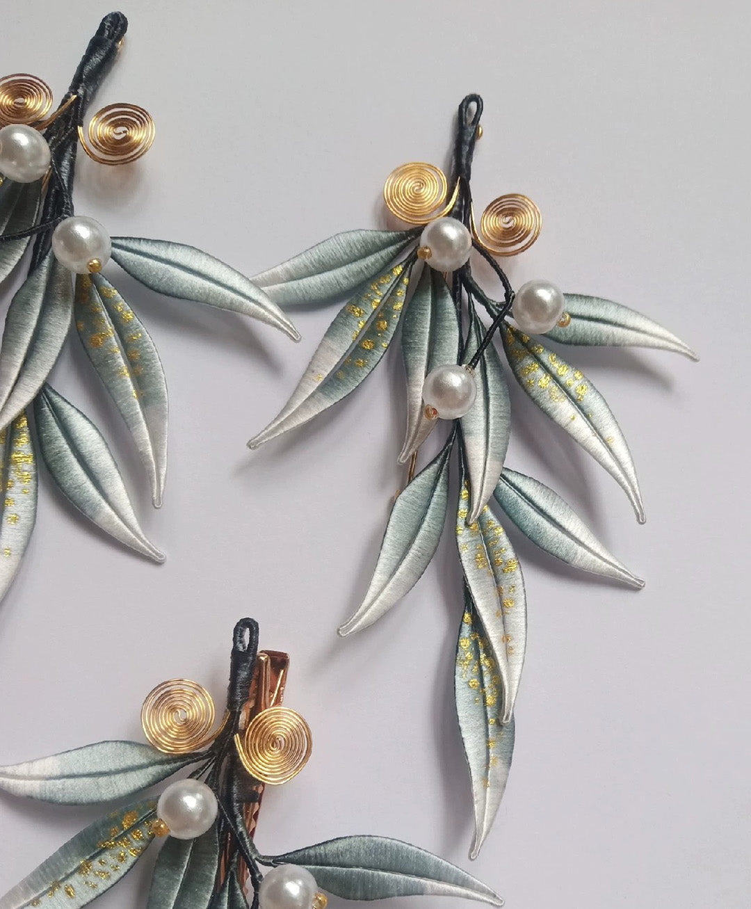 Leaves Handmade Brooch - Silk Brooch(Chanhua)