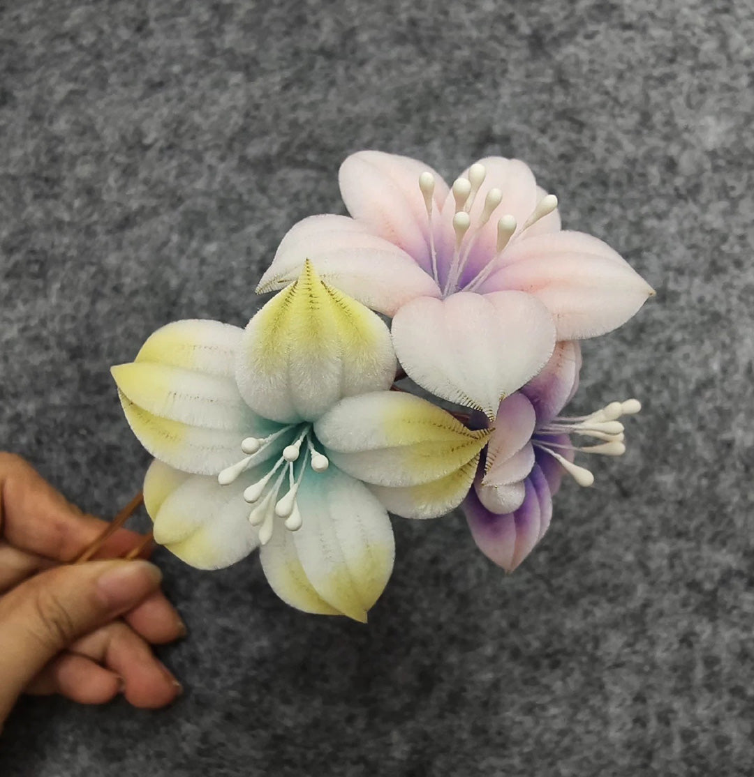 Flower Bespoke Hairpin - Silk Hairpin(Ronghua)