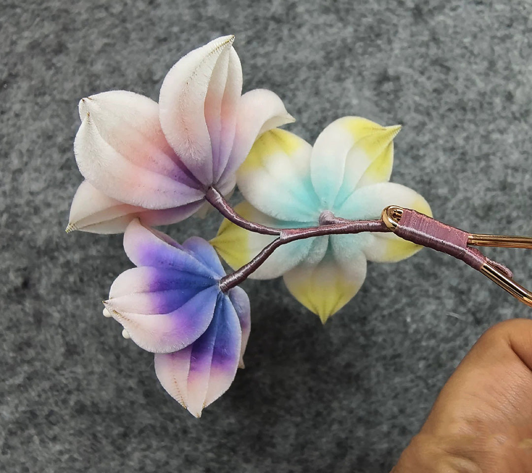Flower Bespoke Hairpin - Silk Hairpin(Ronghua)