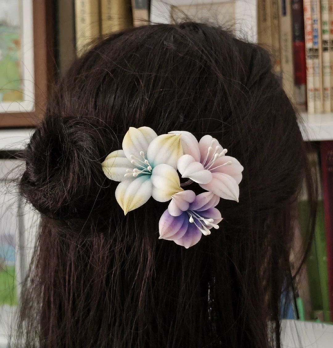 Flower Bespoke Hairpin - Silk Hairpin(Ronghua)