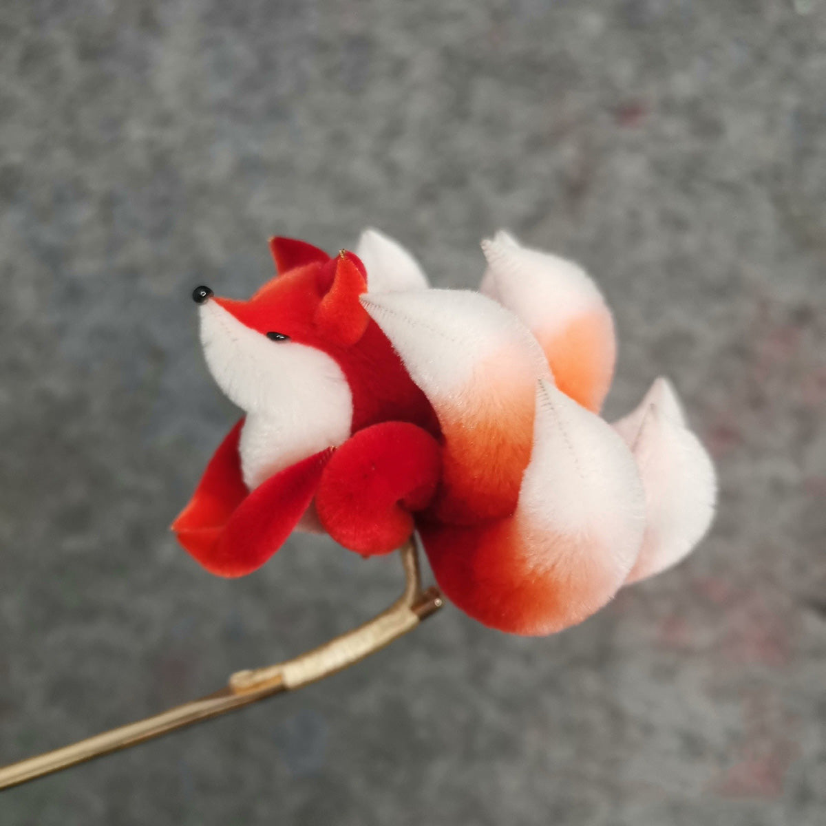Fox Bespoke Hairpin - Silk Hairpin(Ronghua)