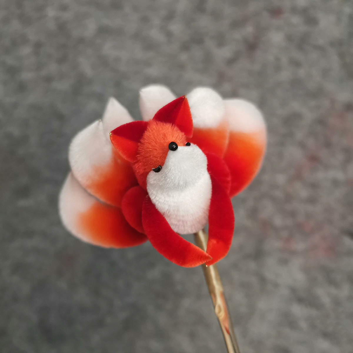 Fox Bespoke Hairpin - Silk Hairpin(Ronghua)