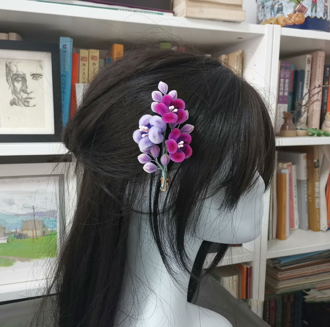 Flower Bespoke Hairpin - Silk Hairpin(Ronghua)