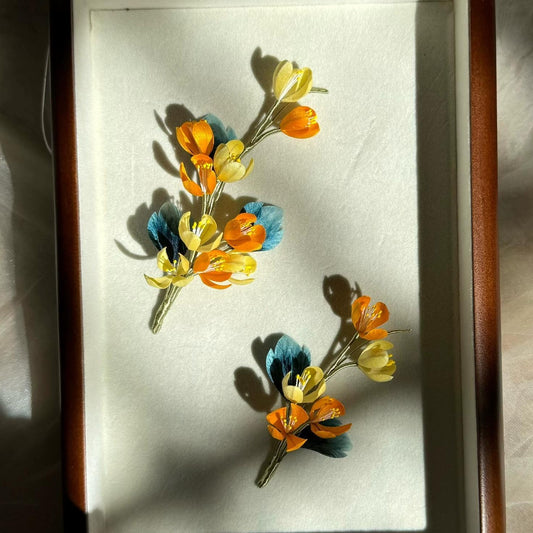 AB Style Osmanthus Bespoke Hairpin - Silk Hairpin(Ronghua)