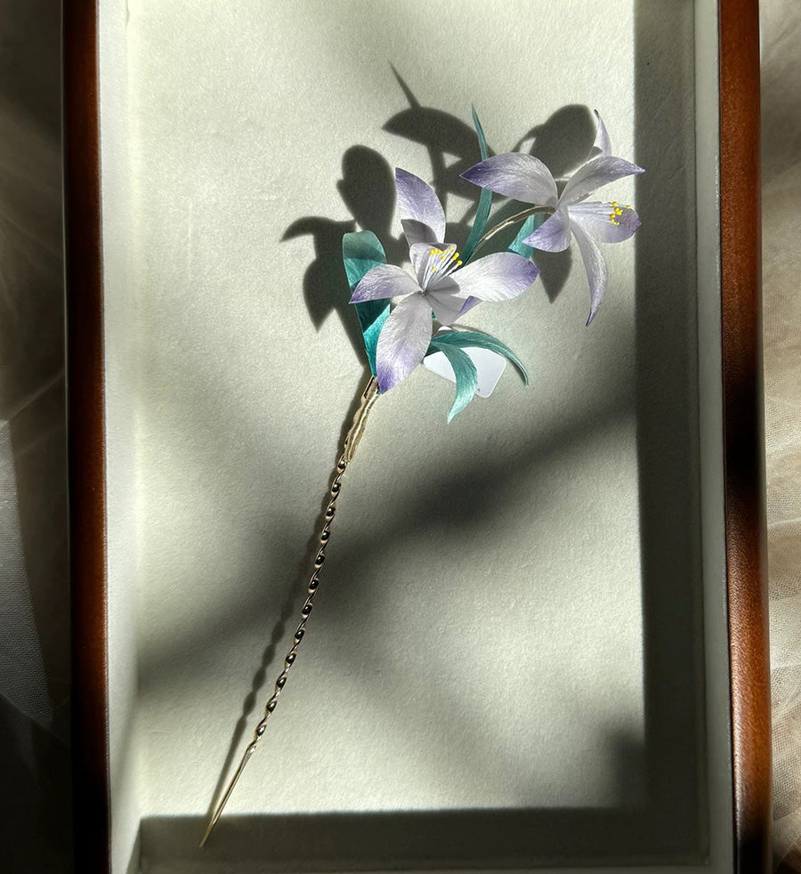 Orchid Bespoke Hairpin - Silk Hairpin(Ronghua)