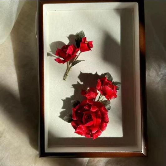 AB Style Rose Luoshen Bespoke Hairpin - Silk Hairpin(Ronghua)