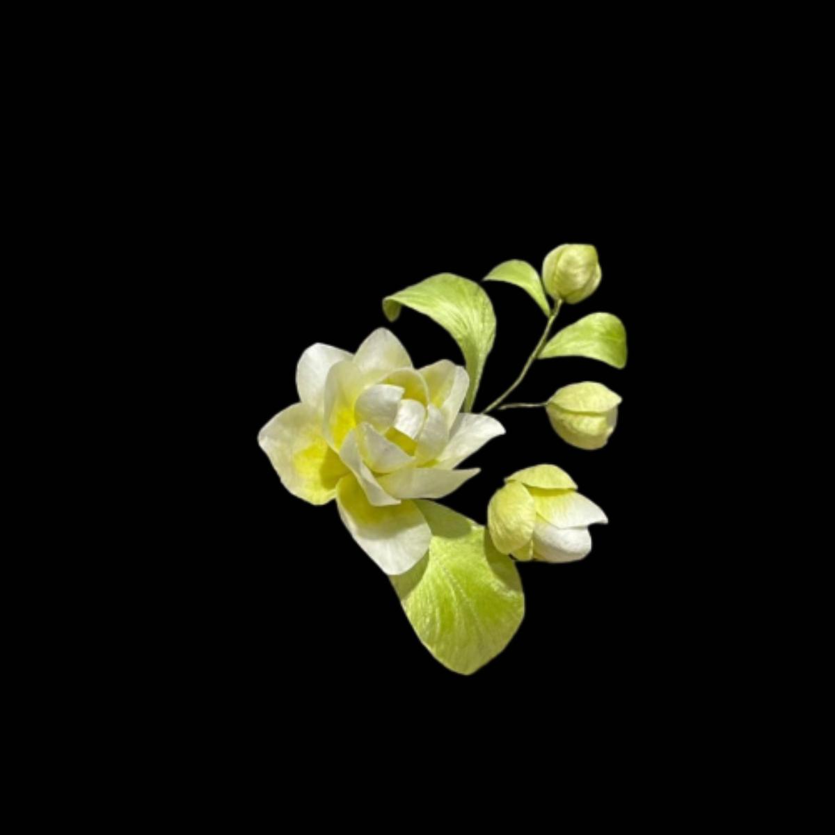 Jasmine Flower Bespoke Hairpin - Silk Hairpin(Ronghua)