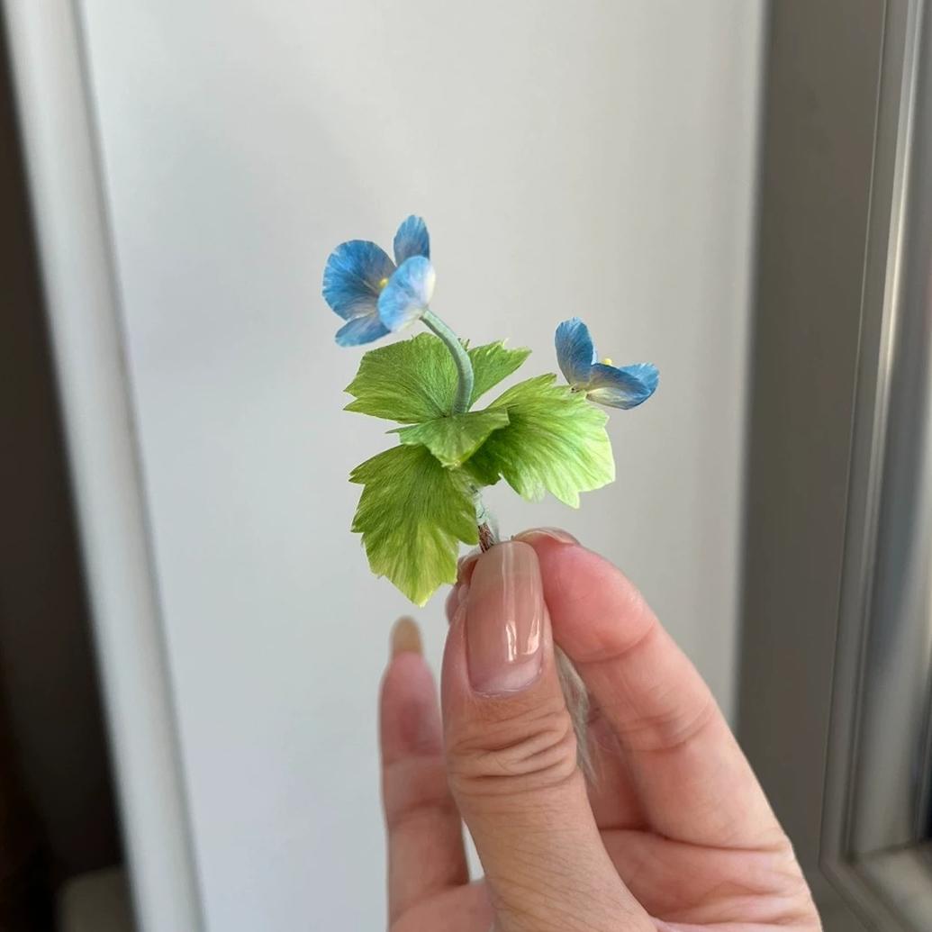 White Cat Bespoke Hairpin - Silk Hairpin(Chanhua)