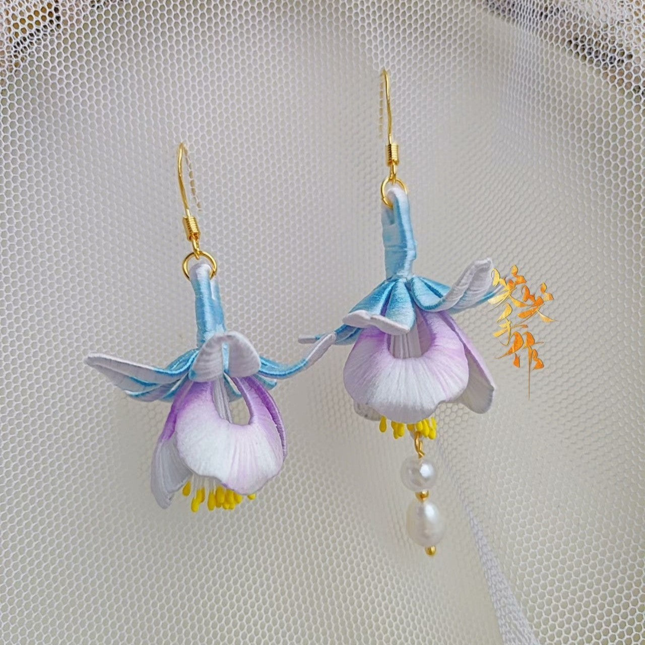 Handmade Chanhua Flower Earrings - 925 Silver Hooks & Freshwater Pearls | Versatile Daily & Event Wear