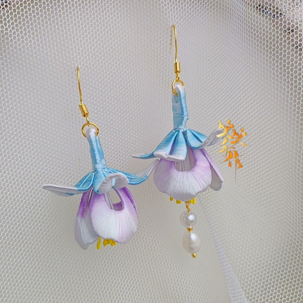 Handmade Chanhua Flower Earrings - 925 Silver Hooks & Freshwater Pearls | Versatile Daily & Event Wear