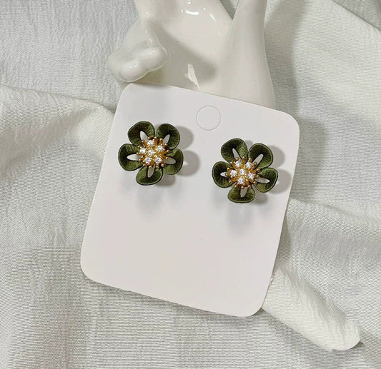 Handmade Chanhua Flower Earrings with 925 Silver Hooks | Daily & Special Occasion Jewelry