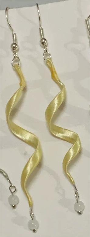 Simple Handmade Earrings - Silk Earrings(Chanhua)