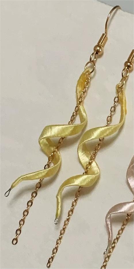 Simple Handmade Earrings - Silk Earrings(Chanhua)