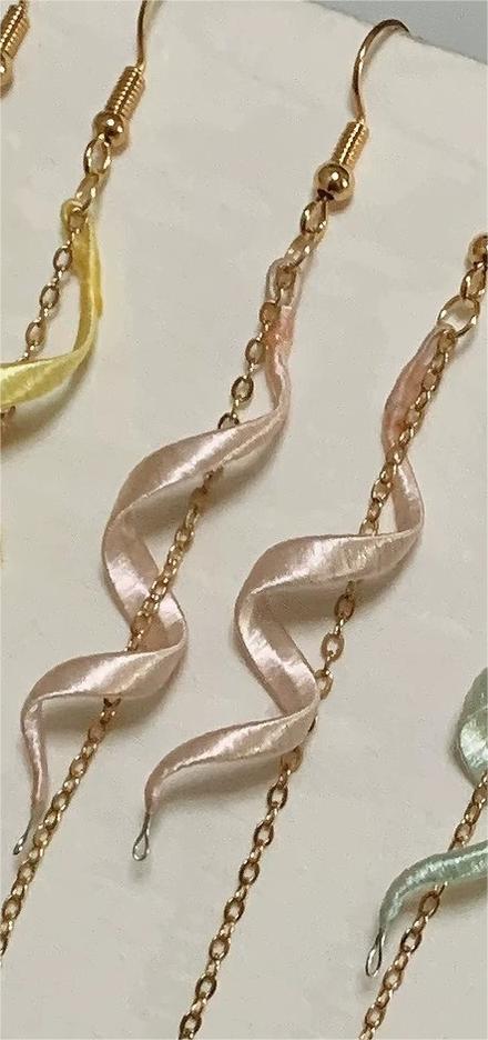 Simple Handmade Earrings - Silk Earrings(Chanhua)