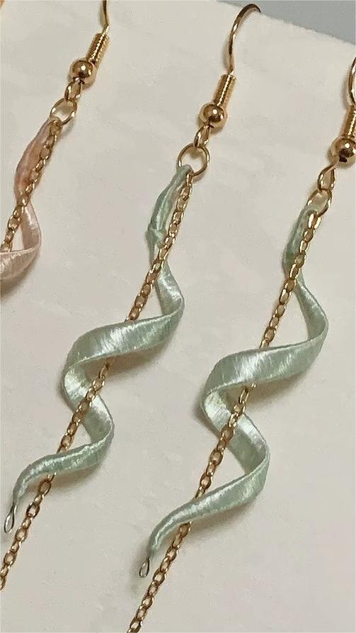 Simple Handmade Earrings - Silk Earrings(Chanhua)