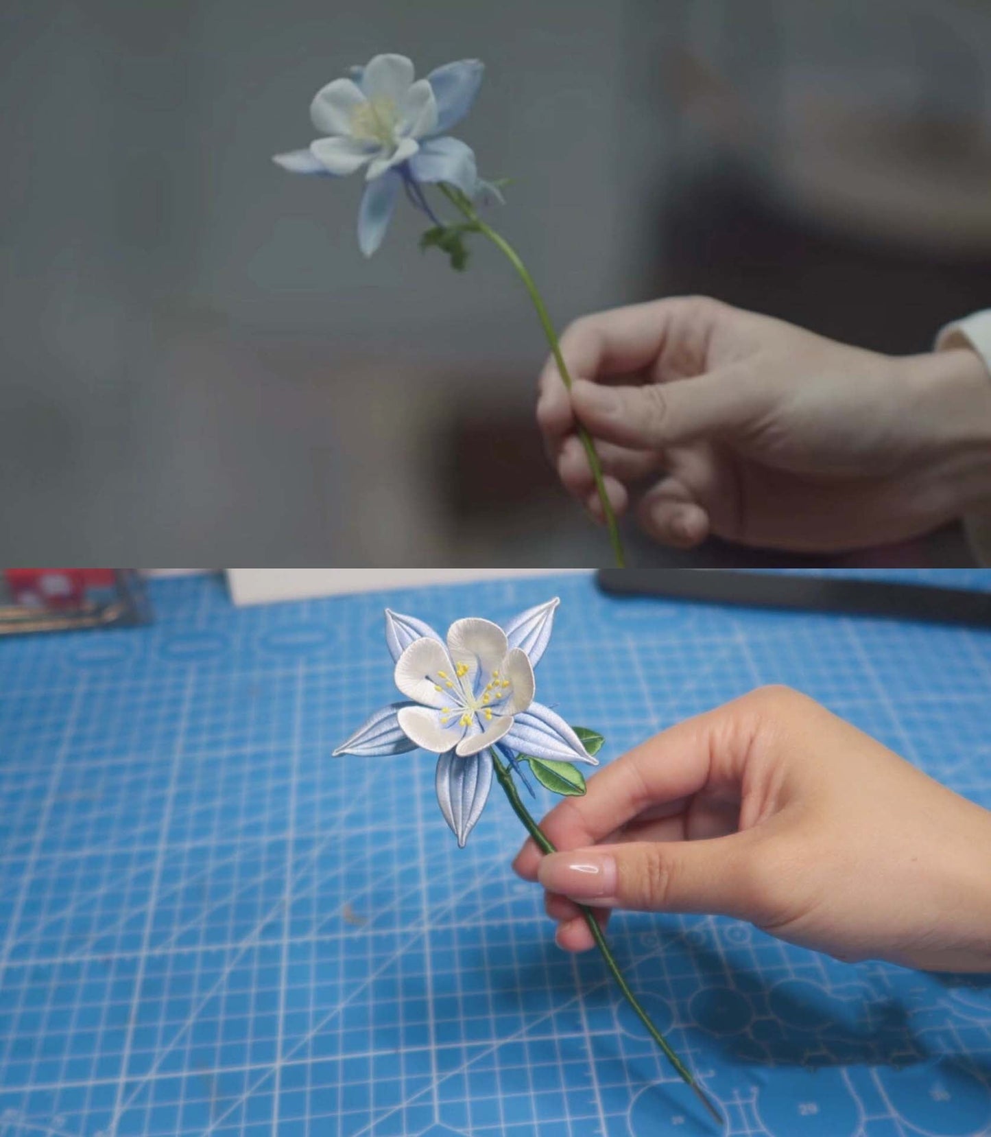 Columbine Bespoke Hairpin-Silk Hairpin(Chanhua)