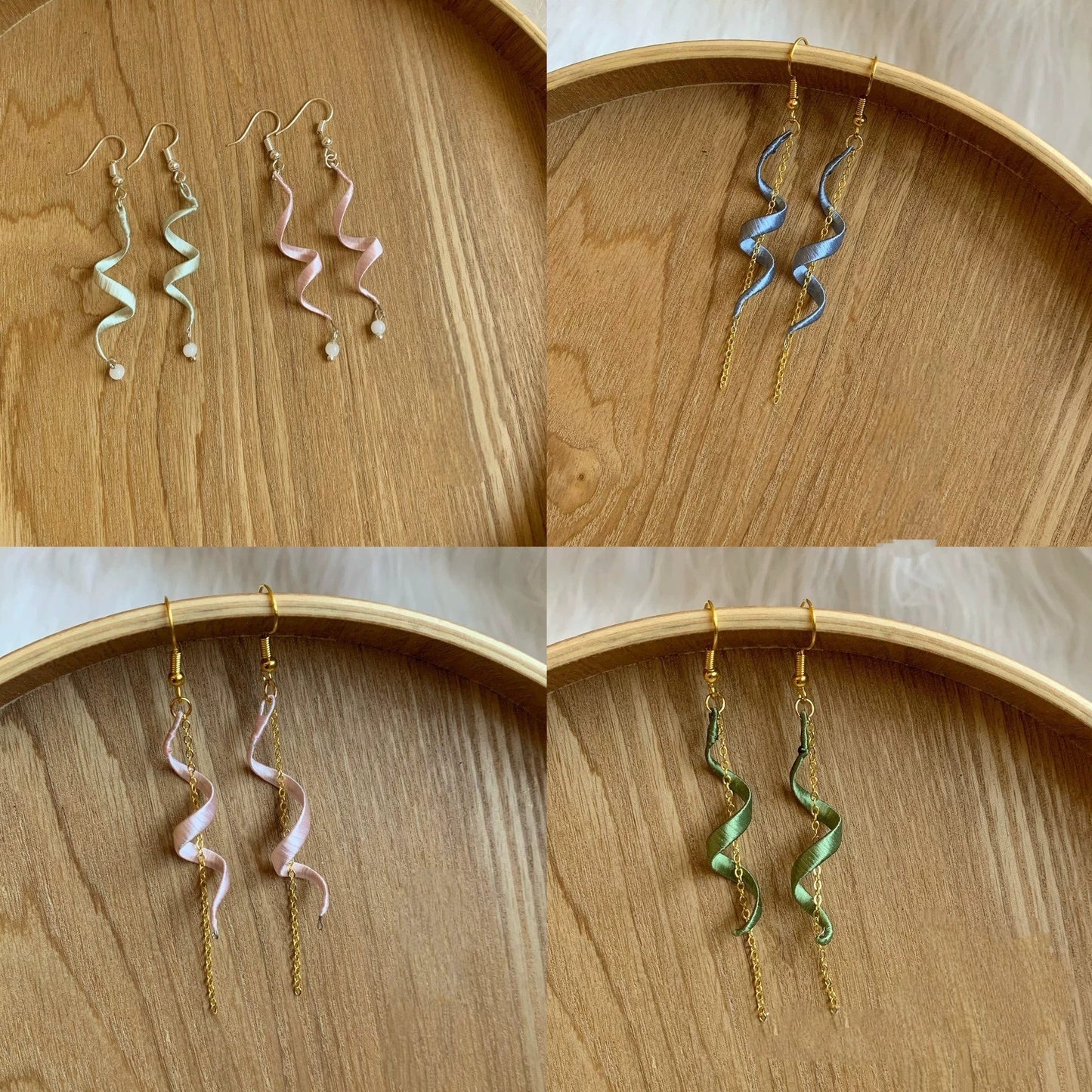 Simple Handmade Earrings - Silk Earrings(Chanhua)