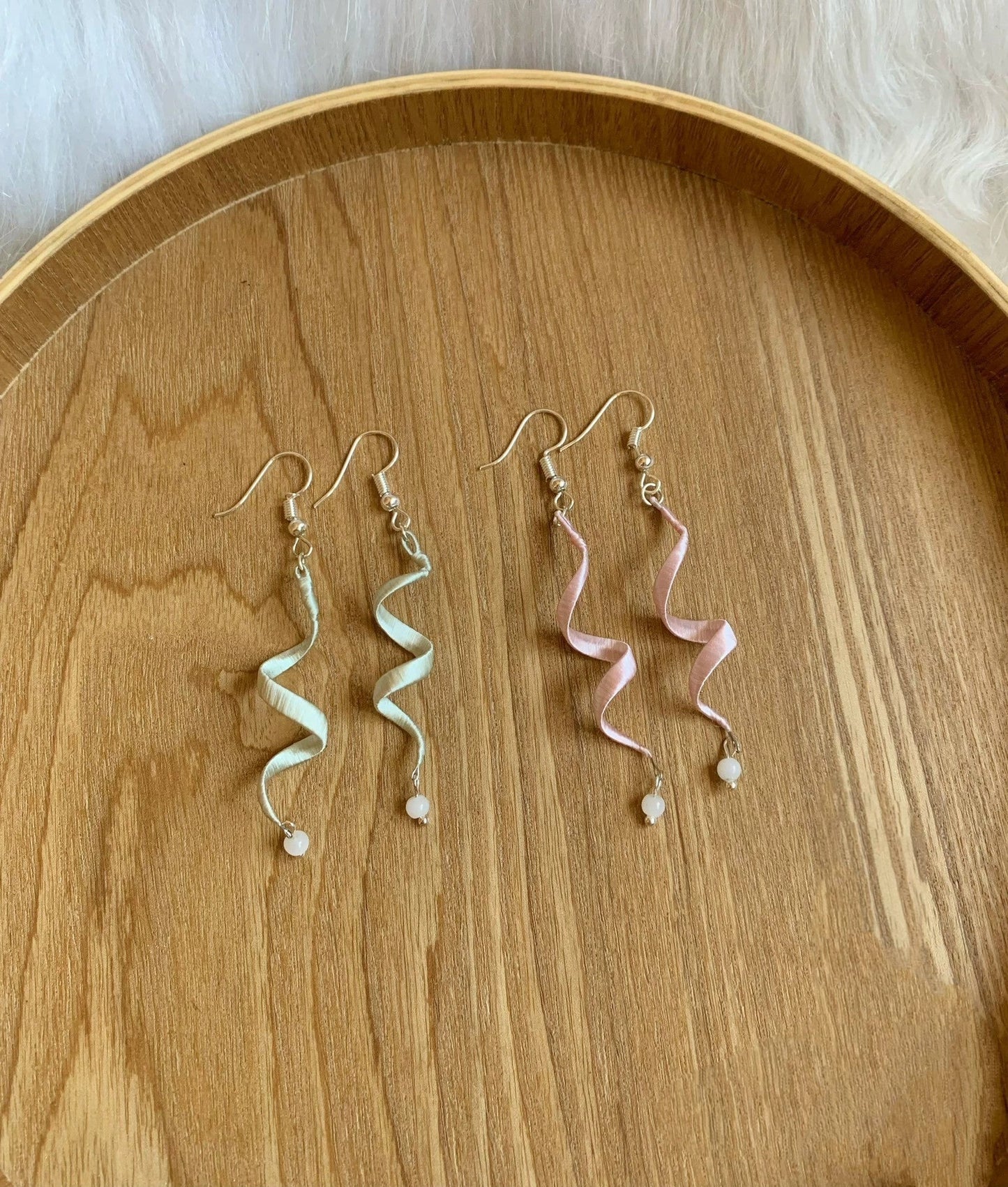 Simple Handmade Earrings - Silk Earrings(Chanhua)