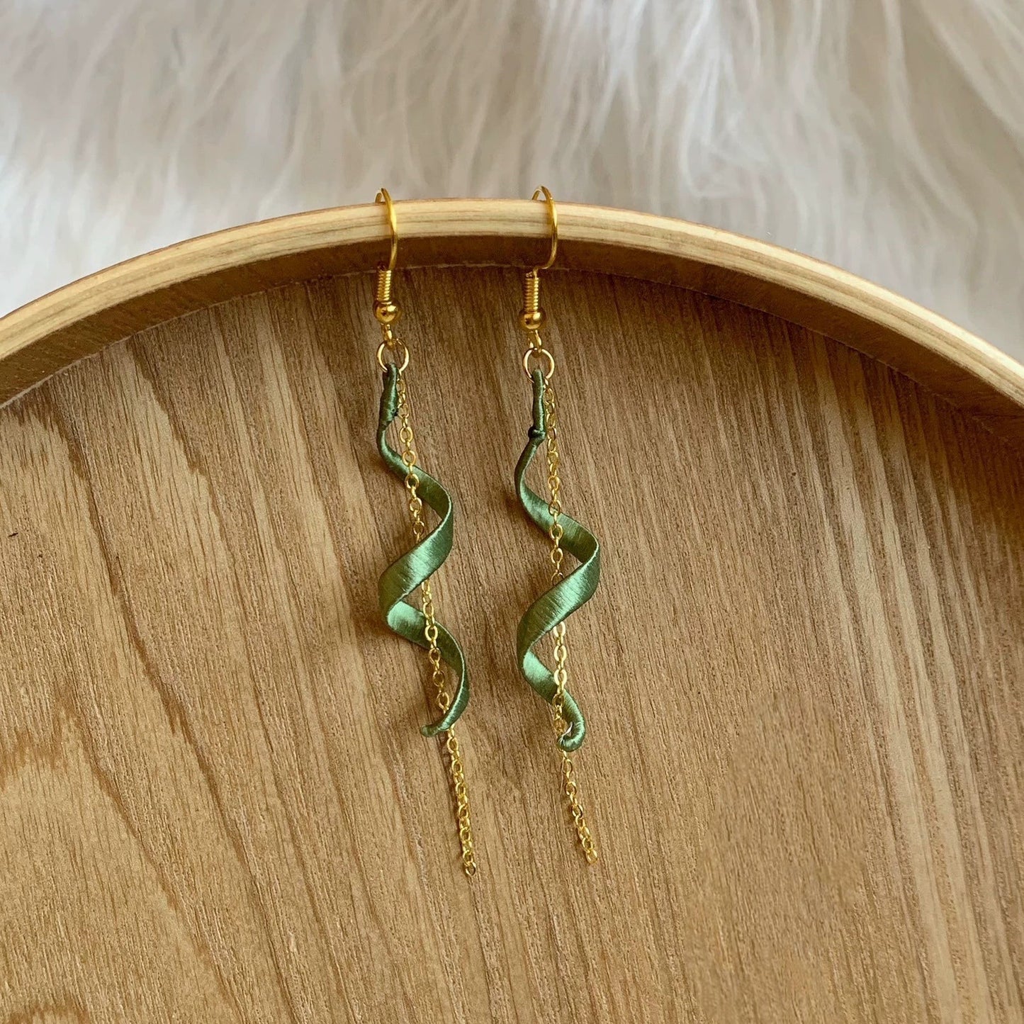 Simple Handmade Earrings - Silk Earrings(Chanhua)