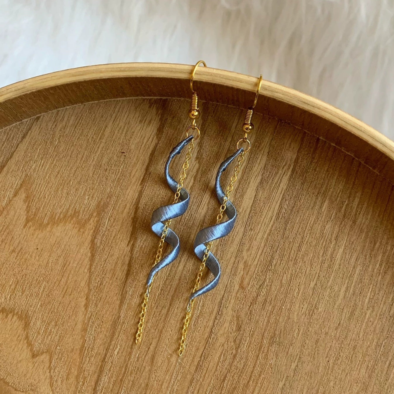 Simple Handmade Earrings - Silk Earrings(Chanhua)