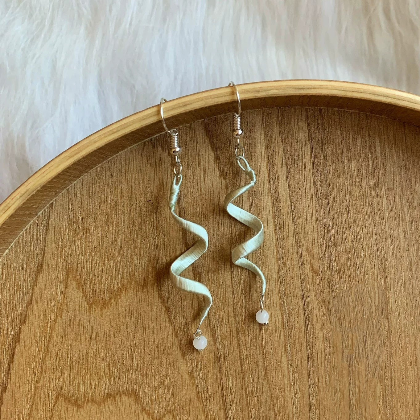 Simple Handmade Earrings - Silk Earrings(Chanhua)