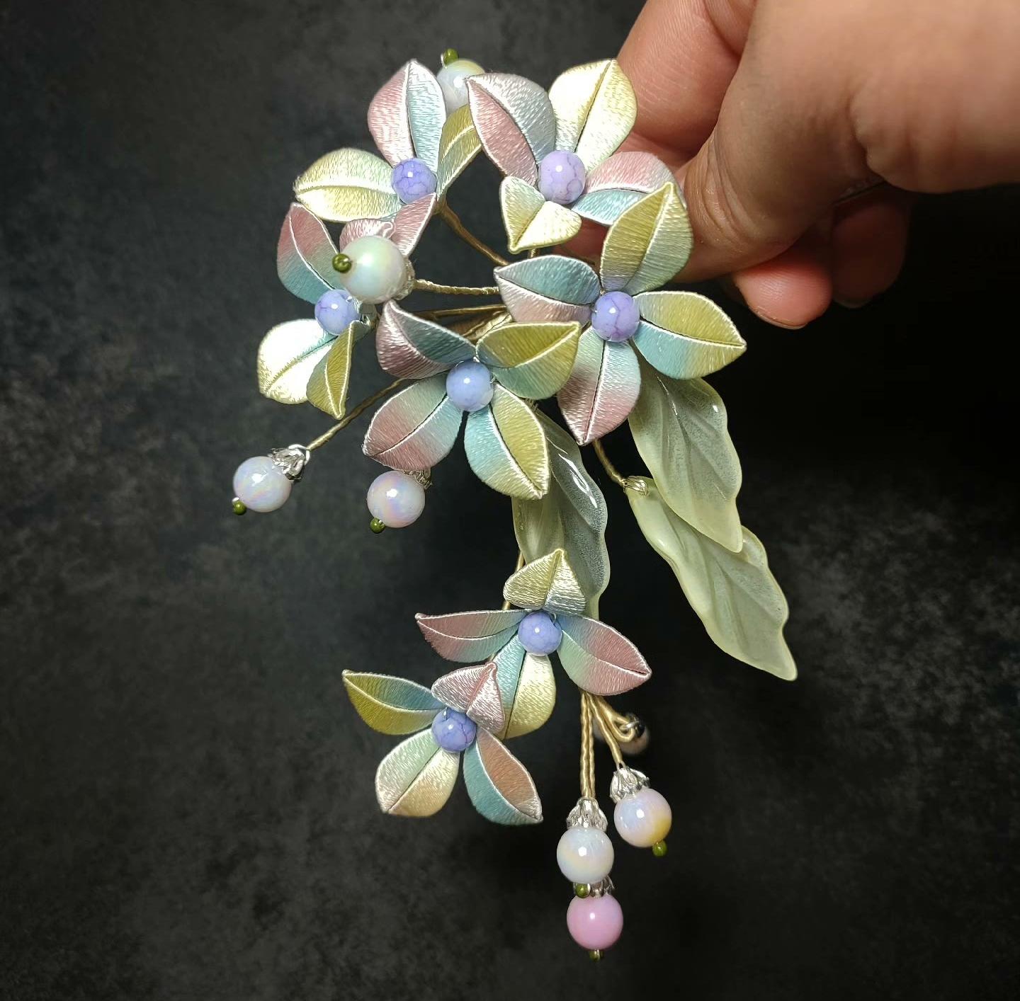 Flower Bespoke Hairpin - Silk Hairpin(Chanhua)