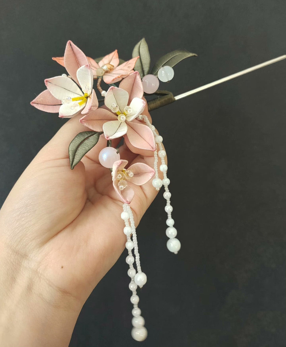 Pink Butterfly Bespoke Hairpin - Silk Hairpin(Chanhua)
