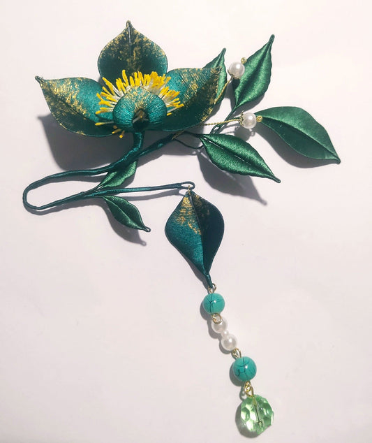 Flower Handmade Hairpin - Silk Hairpin(Chanhua)