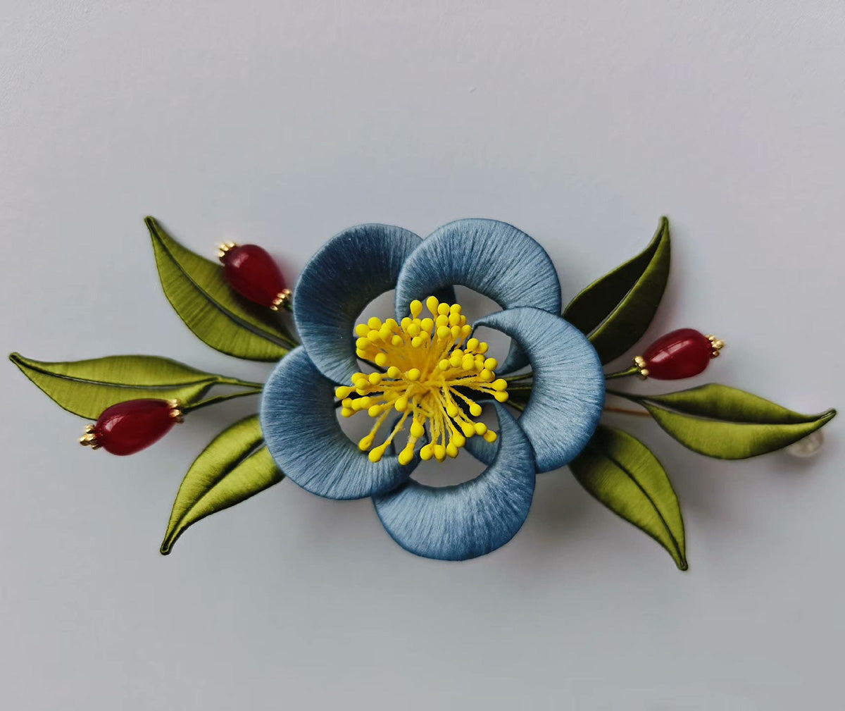 Camellia Handmade Brooch - Silk Brooch(Chanhua)